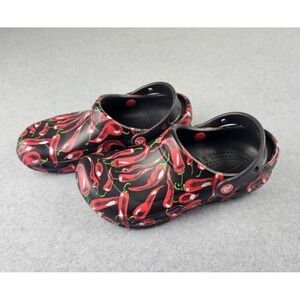 Crocs Unisex Chili Peppers Red Black Shoes Size M5 / W7